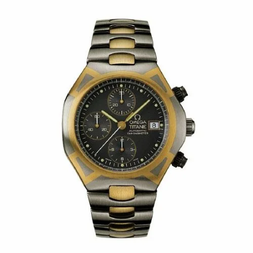 Omega Seamaster Polaris Titane / Yellow Gold / Chronograph TB 378.0885